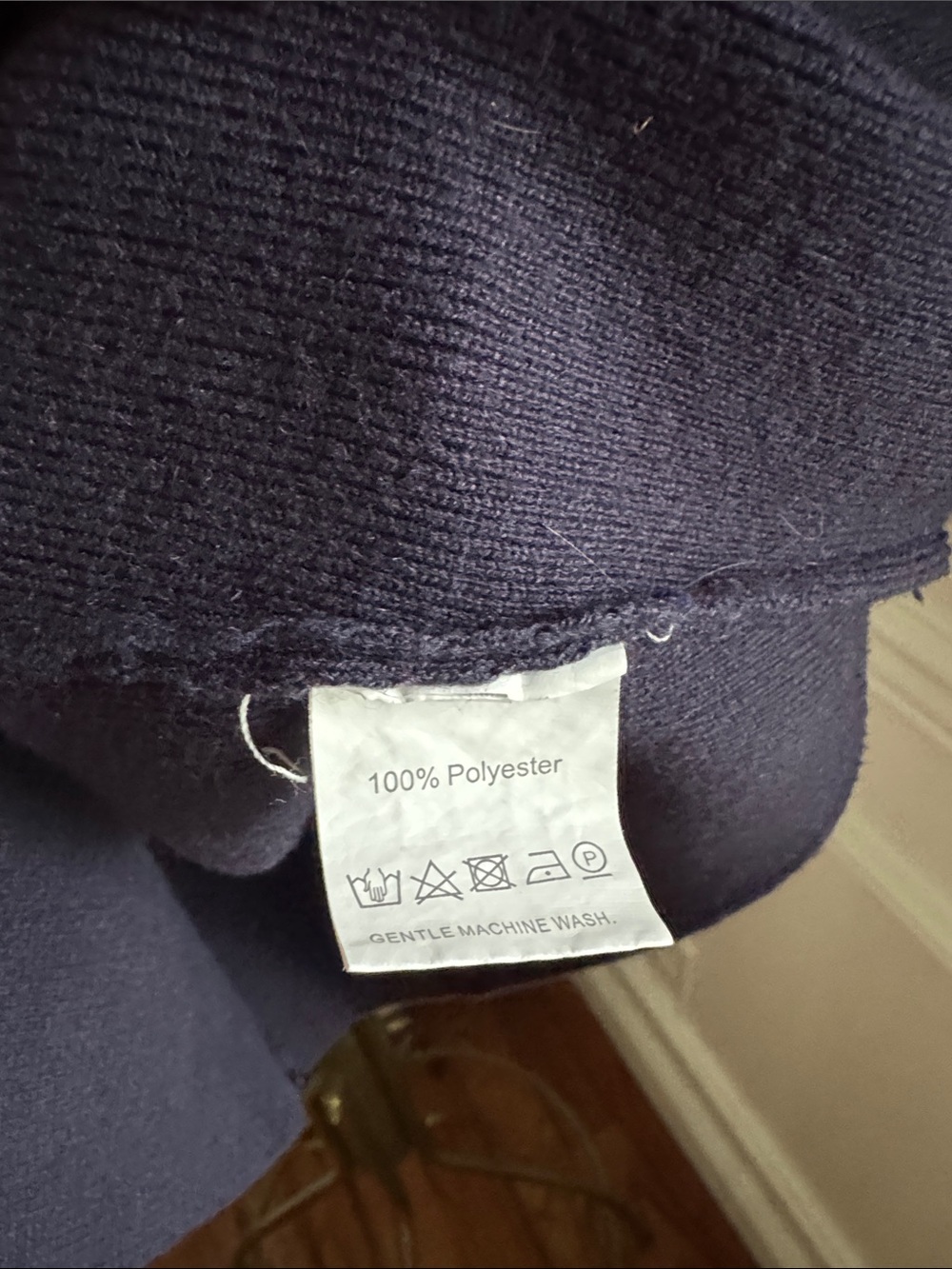Navy Knit Button-Front Sleeveless Top - Picture 3 of 4